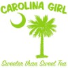 Buy Lime Green Carolina Girl Sweeter than Sweet Tea T-Shirts, Apparel, and Gifts