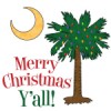 Buy Merry Christmas Y'all Palmetto Moon T-Shirts, Apparel, and Gifts