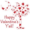 Buy Happy Valentine's Y'all Red Heart Palmeto Moon T-Shirts, Apparel, and Gifts